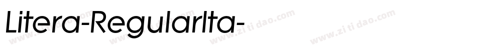 Litera-RegularIta字体转换