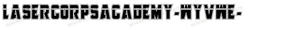 LaserCorpsAcademy-WyVwE字体转换