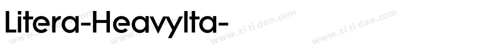 Litera-HeavyIta字体转换
