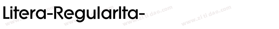 Litera-RegularIta字体转换