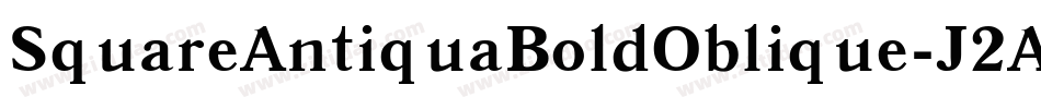 SquareAntiquaBoldOblique-J2An字体转换