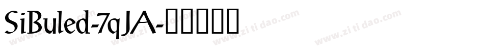 SiBuled-7qJA字体转换