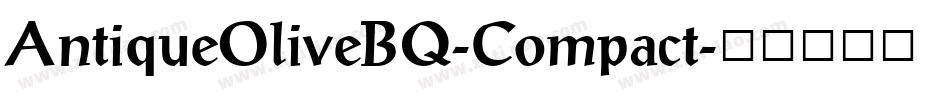 AntiqueOliveBQ-Compact字体转换