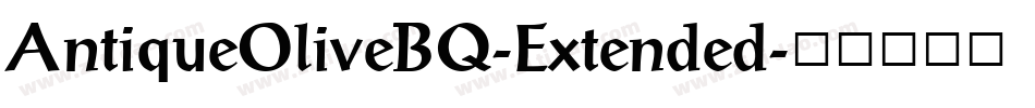 AntiqueOliveBQ-Extended字体转换