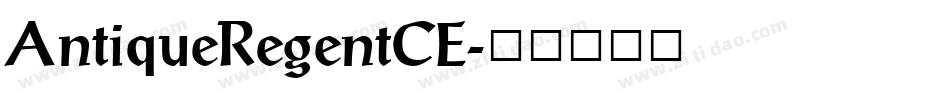 AntiqueRegentCE字体转换