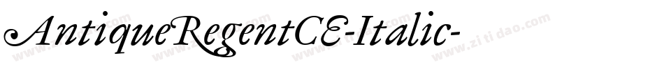 AntiqueRegentCE-Italic字体转换