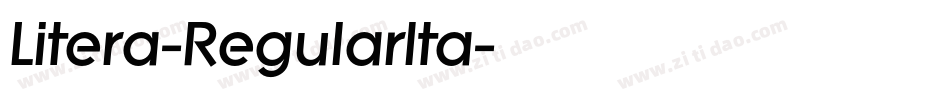 Litera-RegularIta字体转换