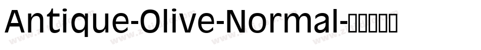 Antique-Olive-Normal字体转换