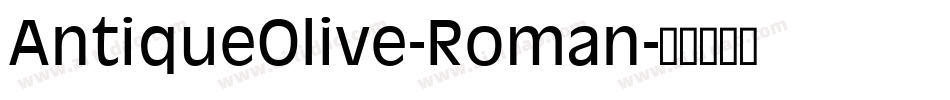 AntiqueOlive-Roman字体转换