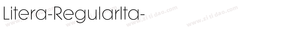 Litera-RegularIta字体转换