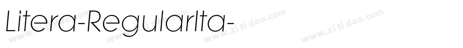 Litera-RegularIta字体转换