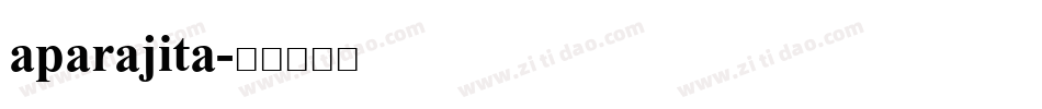 aparajita字体转换
