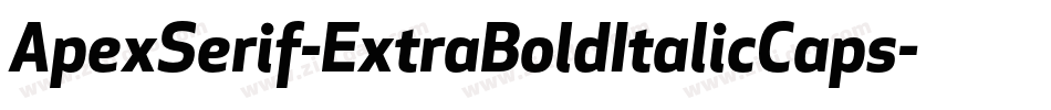 ApexSerif-ExtraBoldItalicCaps字体转换