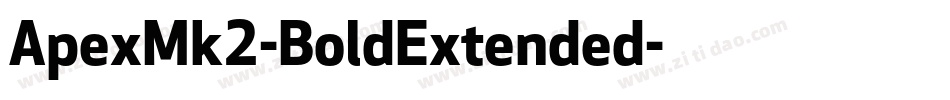 ApexMk2-BoldExtended字体转换