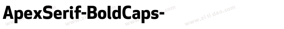 ApexSerif-BoldCaps字体转换