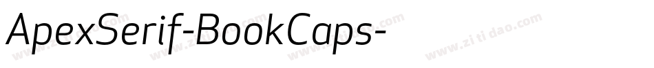 ApexSerif-BookCaps字体转换