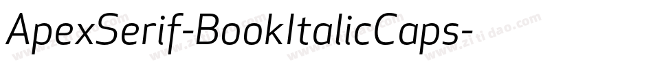ApexSerif-BookItalicCaps字体转换