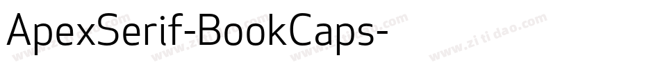 ApexSerif-BookCaps字体转换
