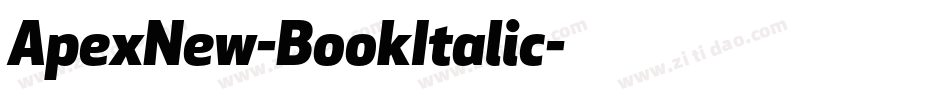 ApexNew-BookItalic字体转换