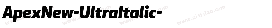 ApexNew-UltraItalic字体转换