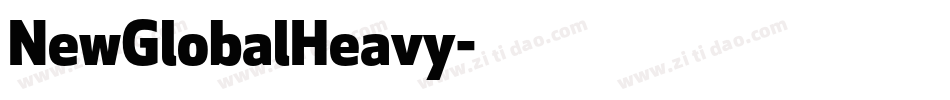 NewGlobalHeavy字体转换