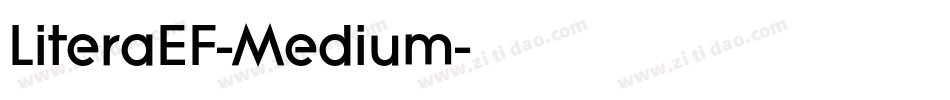 LiteraEF-Medium字体转换