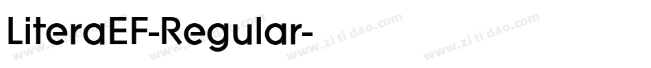 LiteraEF-Regular字体转换