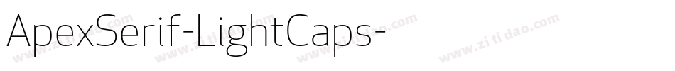ApexSerif-LightCaps字体转换