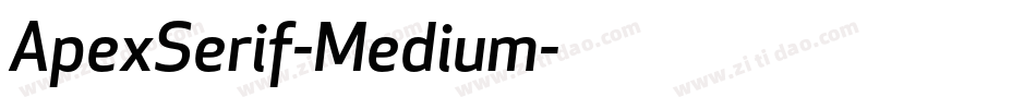 ApexSerif-Medium字体转换