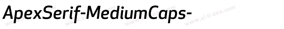 ApexSerif-MediumCaps字体转换
