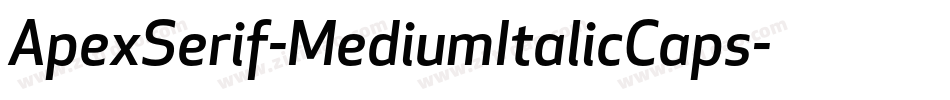 ApexSerif-MediumItalicCaps字体转换