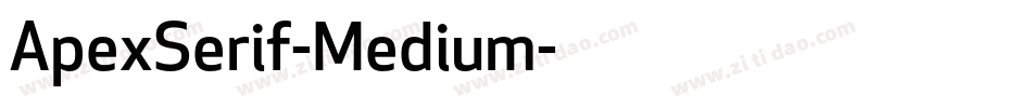 ApexSerif-Medium字体转换