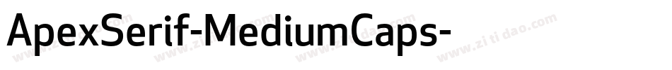 ApexSerif-MediumCaps字体转换