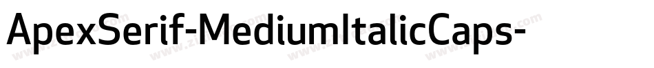 ApexSerif-MediumItalicCaps字体转换