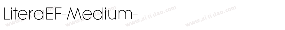 LiteraEF-Medium字体转换