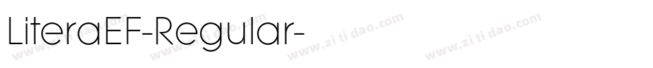 LiteraEF-Regular字体转换