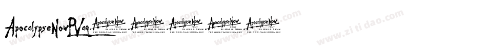 ApocalypseNow-PVag字体转换