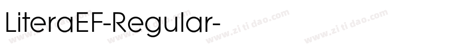 LiteraEF-Regular字体转换