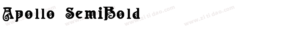 Apollo-SemiBold字体转换