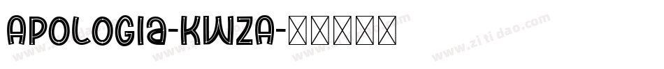 Apologia-KWZA字体转换