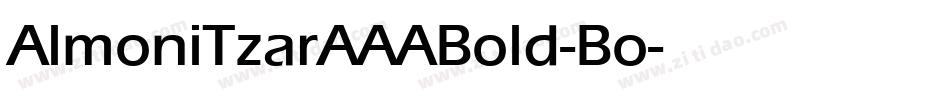 AlmoniTzarAAABold-Bo字体转换