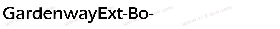 GardenwayExt-Bo字体转换
