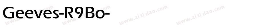Geeves-R9Bo字体转换