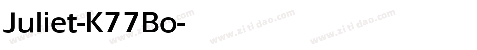 Juliet-K77Bo字体转换