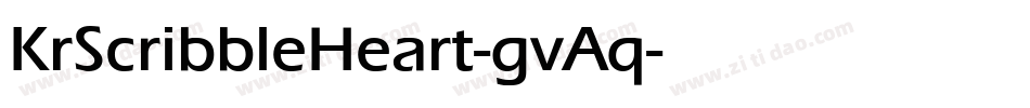 KrScribbleHeart-gvAq字体转换