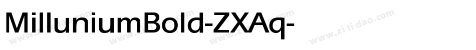 MilluniumBold-ZXAq字体转换