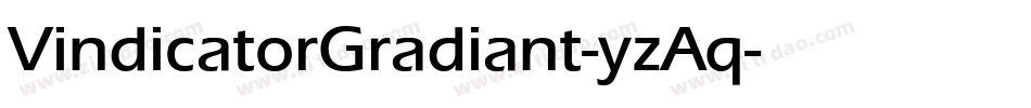VindicatorGradiant-yzAq字体转换