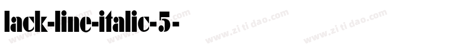 lack-line-italic-5字体转换