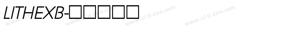 LITHEXB字体转换