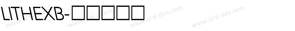 LITHEXB字体转换